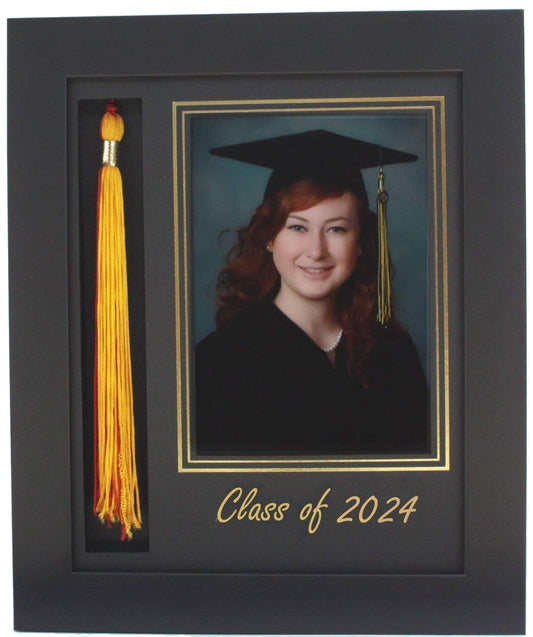 GRADUATION FRAME WITH TASSEL 5X7 PIC BLACK-B