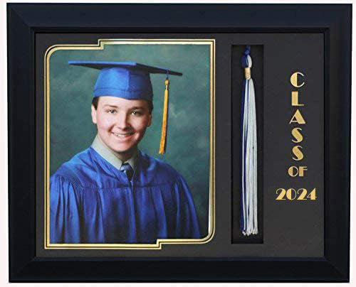 GRADUATION FRAME WITH TASSEL 8X10 PIC BLACK #43