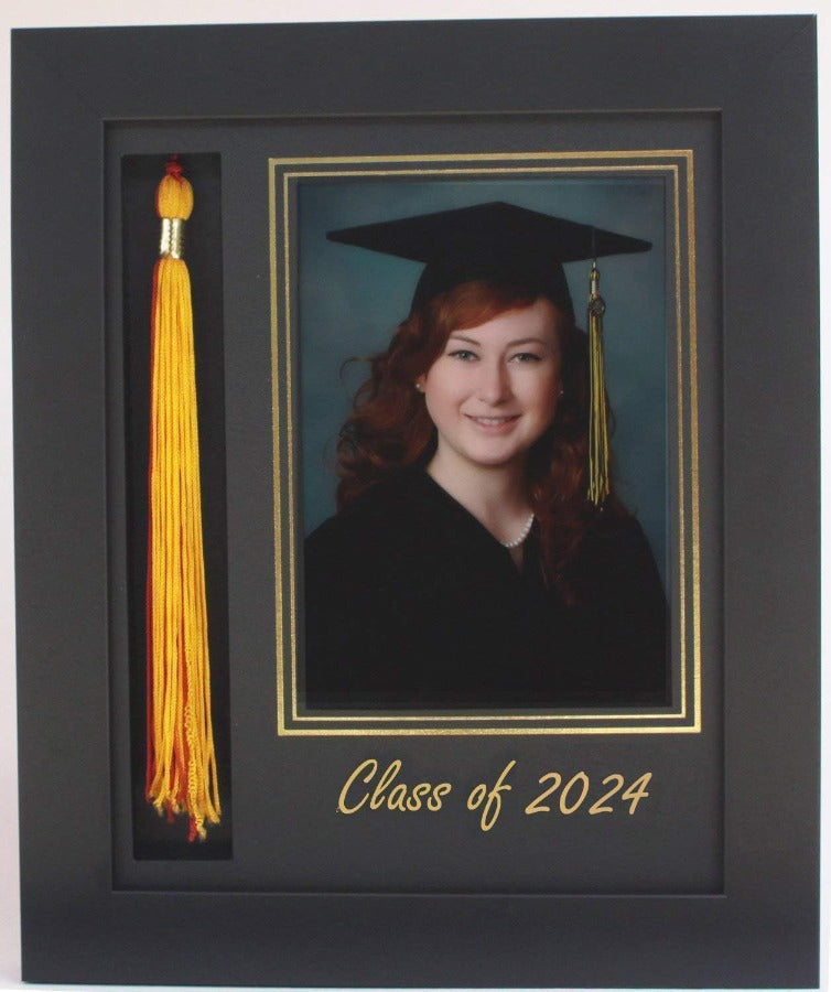 GRADUATION FRAME WITH TASSEL 5X7 PIC BLACK-B