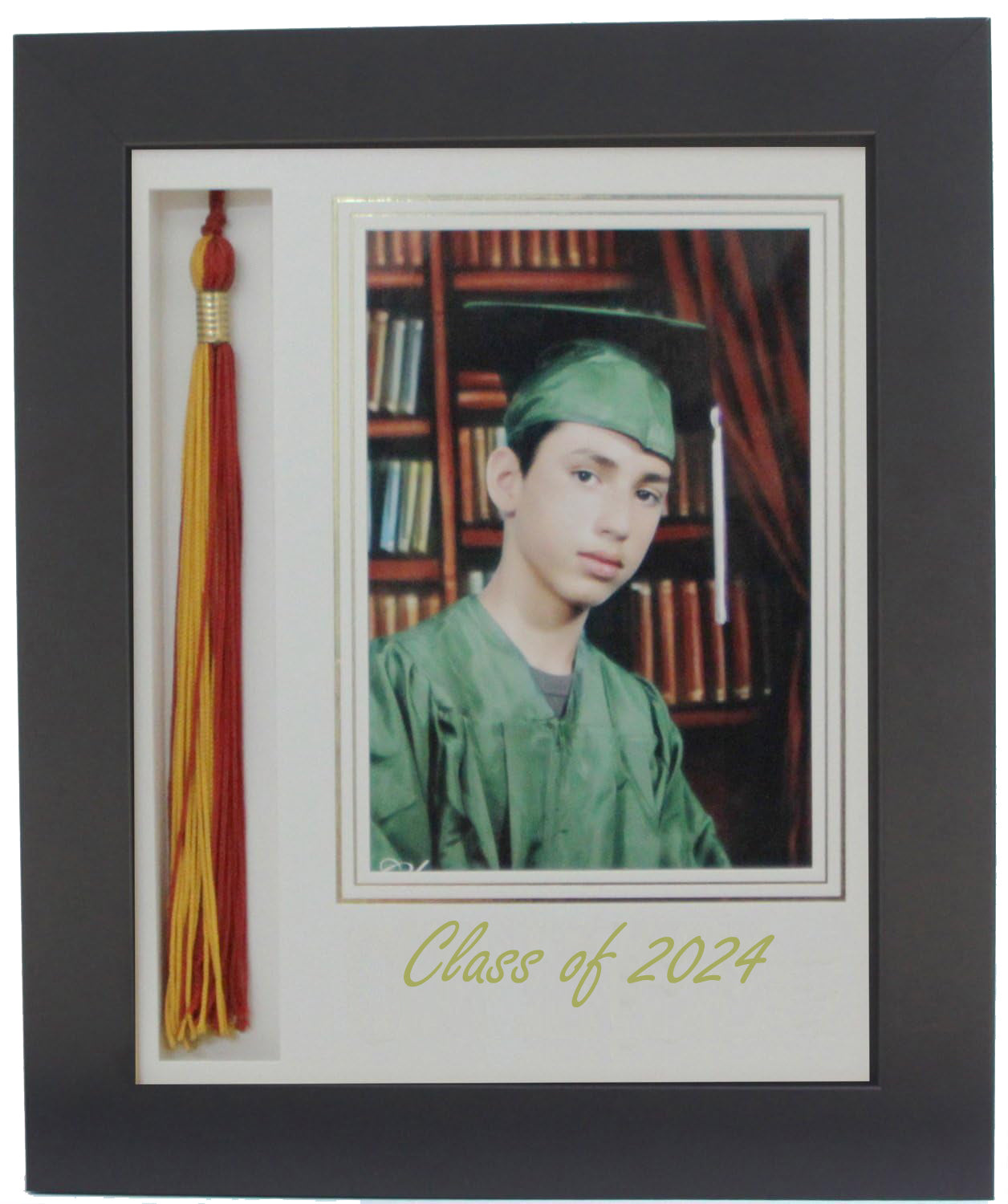 GRADUATION FRAME WITH TASSEL 5X7 PIC BLACK-W