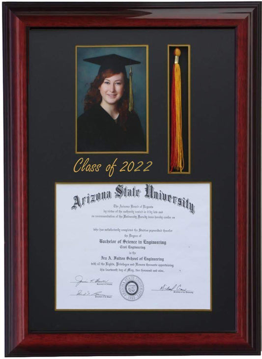 DIPLOMA TASSEL FRAME 5x7 PIC BRANDY-SQ