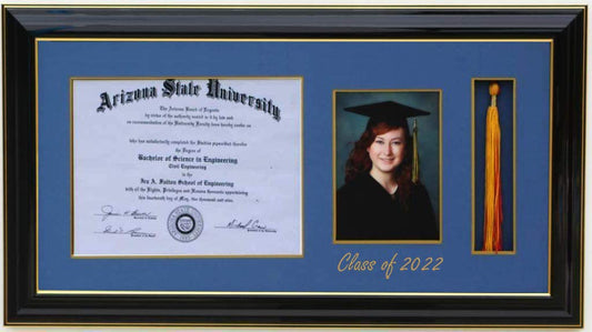 DIPLOMA TASSEL FRAME 5x7 PIC BLACK-H