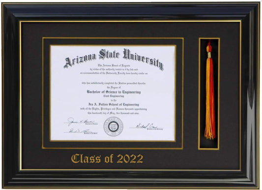 DIPLOMA TASSEL FRAME BLACK/BLACK