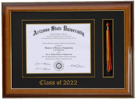 DIPLOMA TASSEL FRAME WALNUT/BLACK