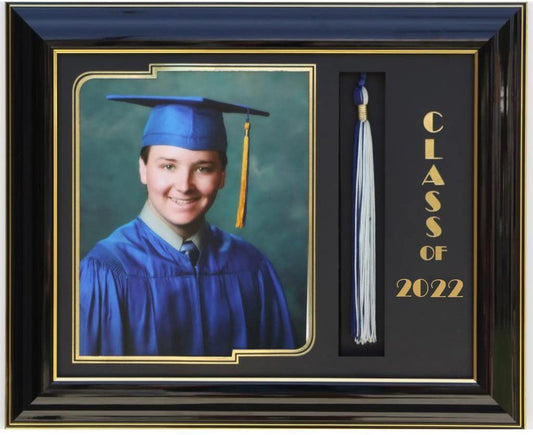 GRADUATION FRAME WITH TASSEL 8X10 PIC BLACK