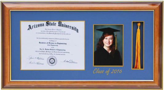 DIPLOMA TASSEL FRAME 5x7 PIC WALNUT-H