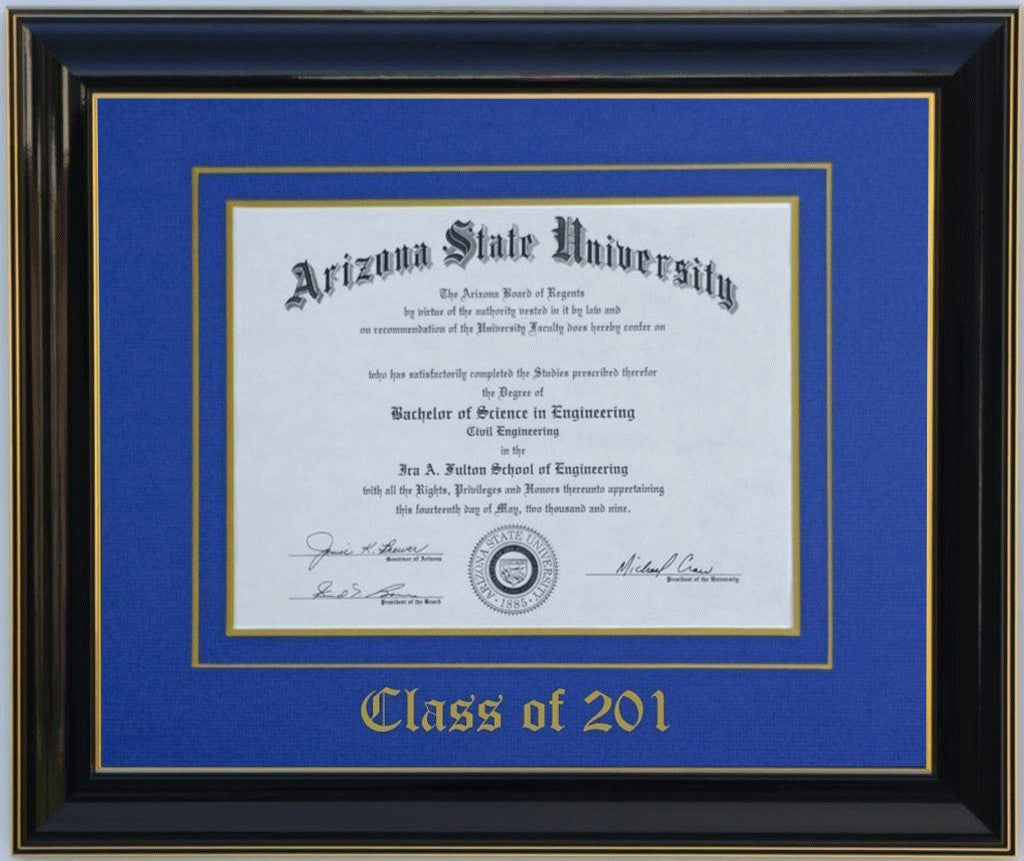 DIPLOMA FRAME BLACK/RED Large