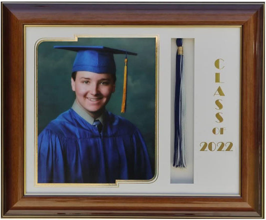 GRADUATION FRAME WITH TASSEL 8X10 PIC WALNUT